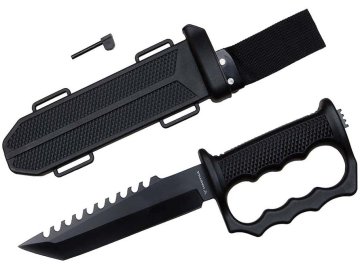 Taktický nerezový nůž HASTAA 14-HS-251 31cm s chráničem prstů