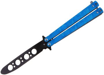 Tréninkový nůž motýlek Butterfly modrý, N-500S