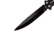 Nůž motýlek N-465K 22cm černý